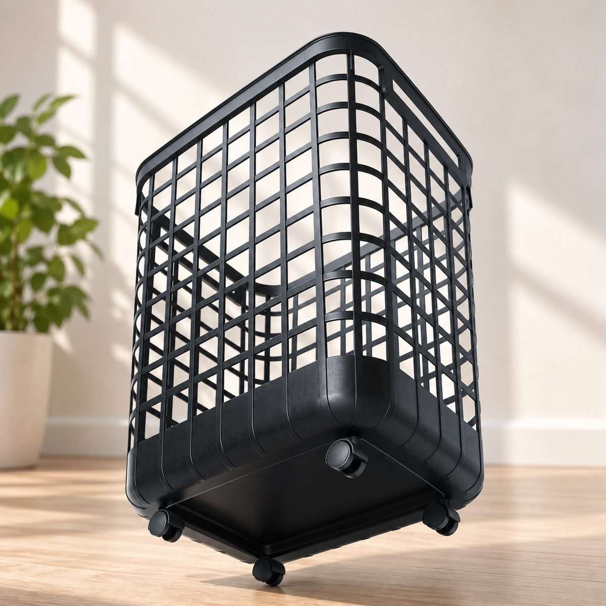 Rolling Laundry Basket with Wheels