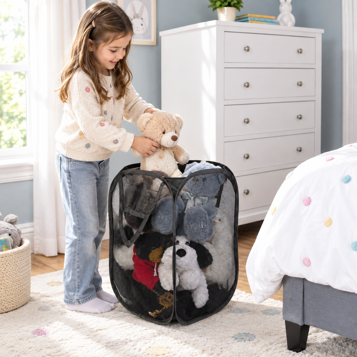 Spiral Pop-Up Laundry Hamper
