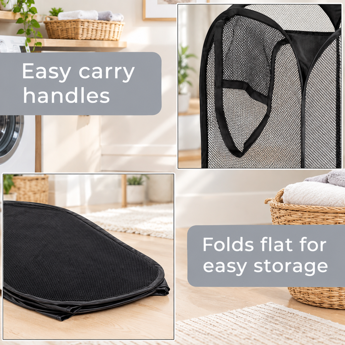 Spiral Pop-Up Laundry Hamper